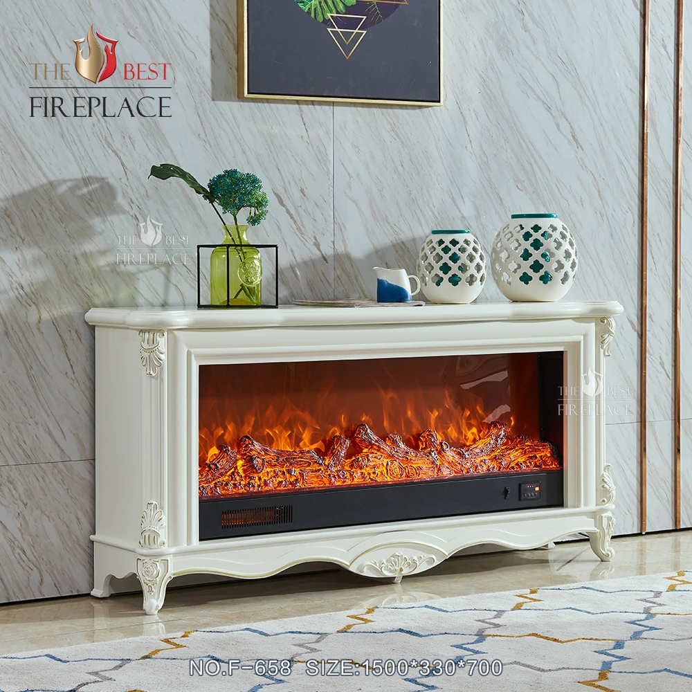 Source Wholesale luxury white wooden mantel large masterflame fire stove  surround electric fireplace on m.alibaba.com