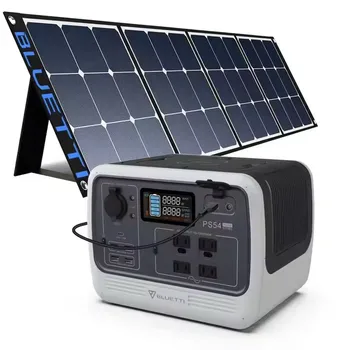 Bluetti Rechargeable Lithium Battery Pack Station 110V 240V 700Watt AC Outlet 12V Car USB Output Portable Solar Generator