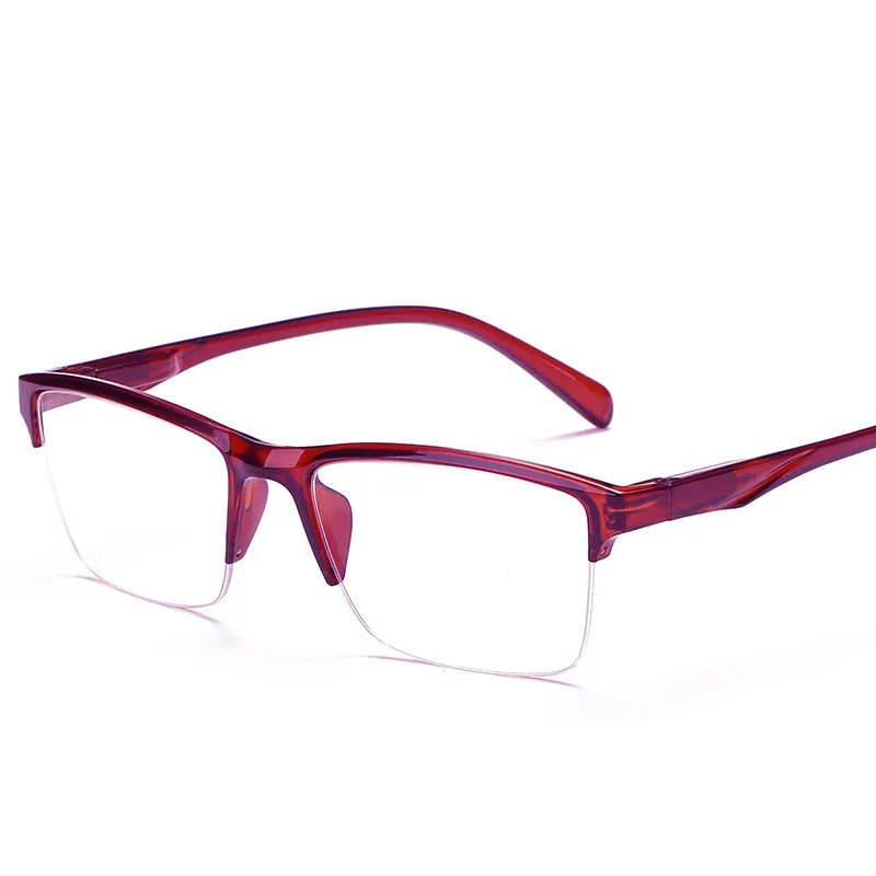 TR Ultraleichte Quadratische Übergang Vollrand Lesebrille +0