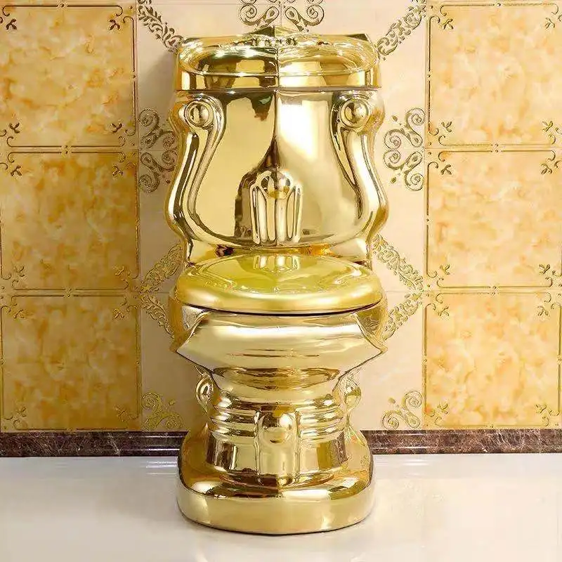 Source Royal vintage golden plated color bathroom sanitary ware