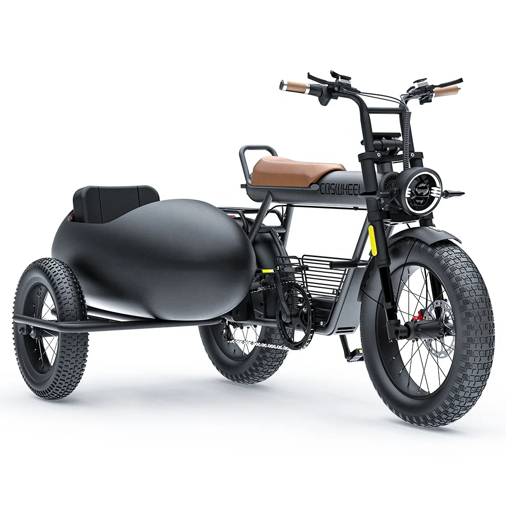 Sidecar Electric Tricycles Efficient Cargo Bikes