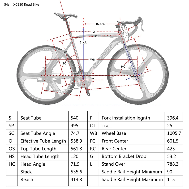 eurobike xc550 parts