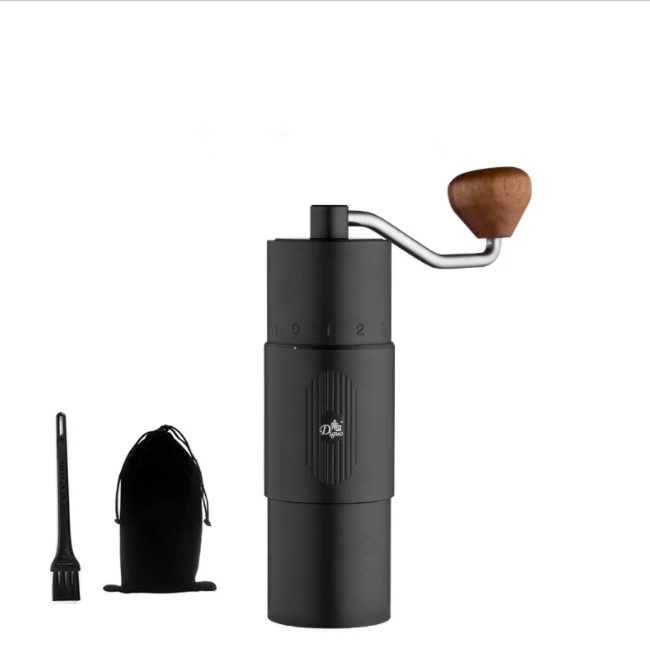 Manual Aluminium Alloy Coffee Grinder Stainless Steel Burr Grinder