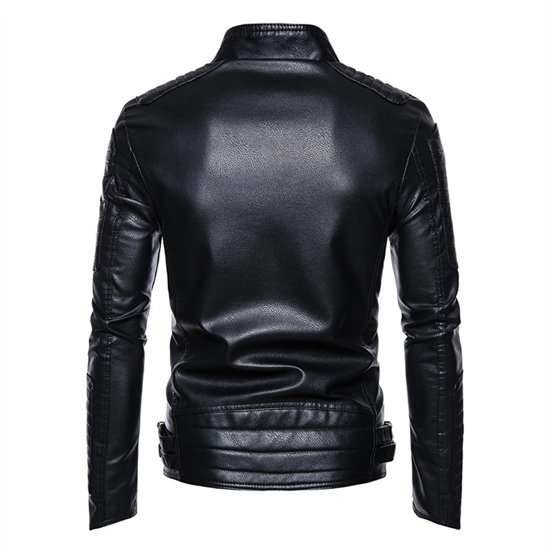 Pu Leather Jacket Men Clothes New Styles Youth Motorcycle Jacket For ...