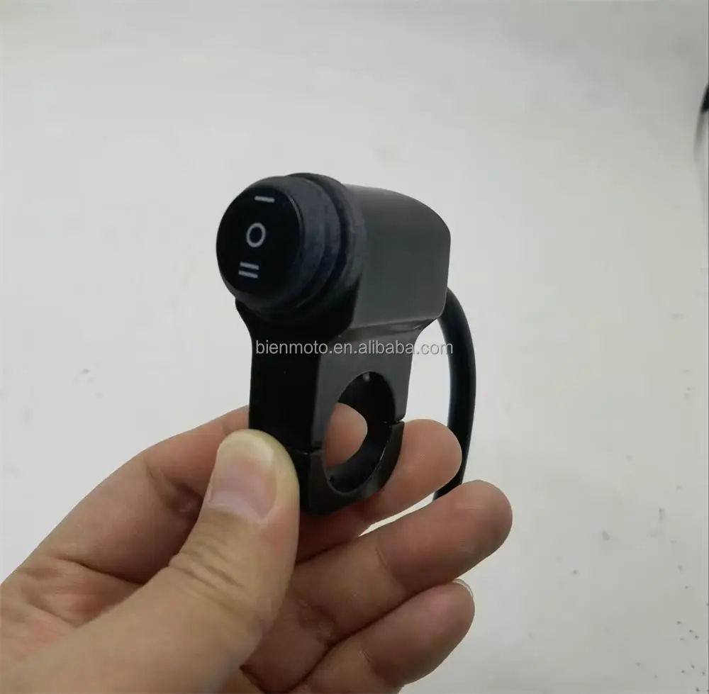 Черная кнопка включения/выключения фары на руль из алюминиевого сплава водонепроницаемый переключатель Аксессуары для