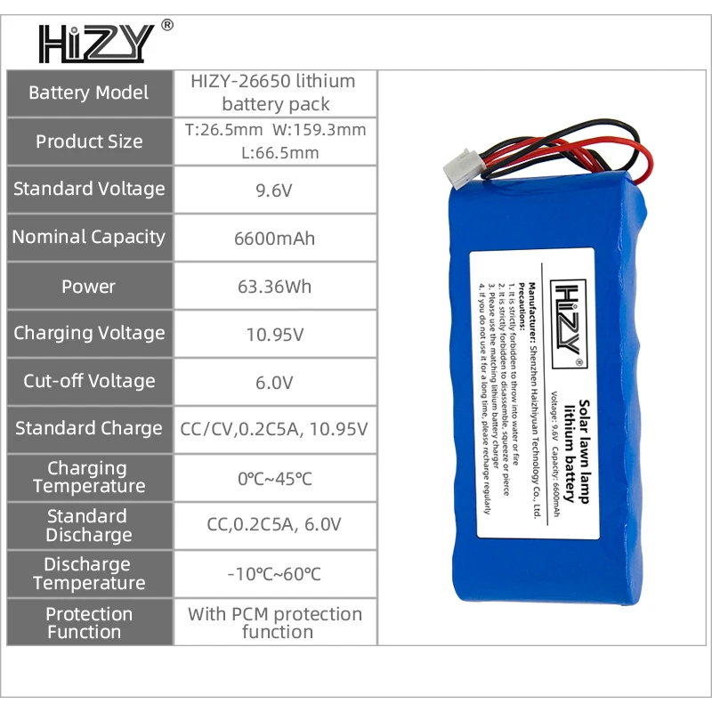 Заводской перезаряжаемый литий-железо-фосфатный аккумулятор 3S2P 6600 мАч 9 6