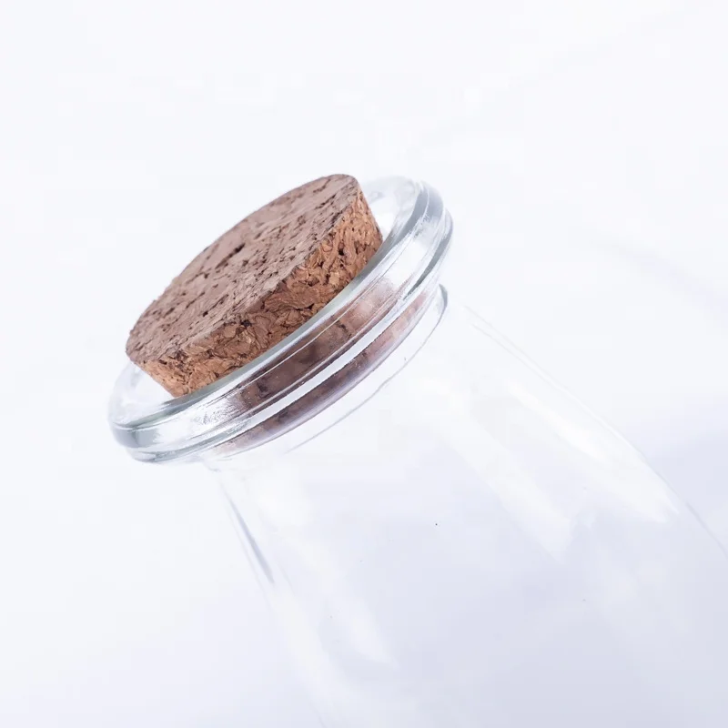 200ml clear Empty Round Milk Jar Glass Pudding Jar Jam Jar with Lid