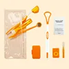 Clear bag orange