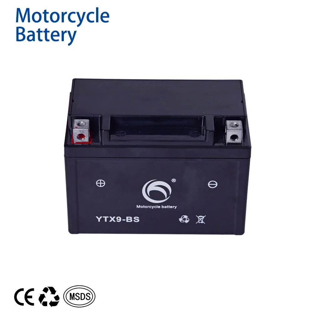 Guangdong Wholesale Lead Acid Battery YTX9-BS 12V 9AH Motorcycle GEL Battery