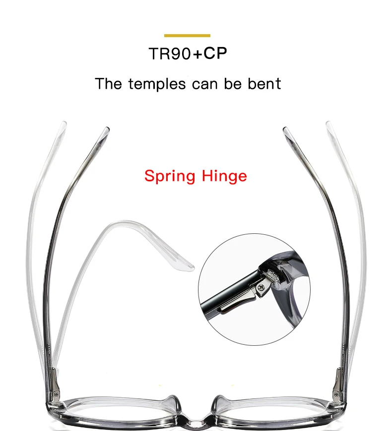Tr90 Anti-blue Light Glasses Slingshot Foot Flat Mirror Optical Frame ...