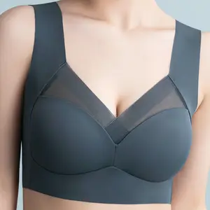 Bras for Women Seamless Plus Size Bra Tops Full Coverage Hide Back Fat Confortable Wireless Femme Bralette L to 6L