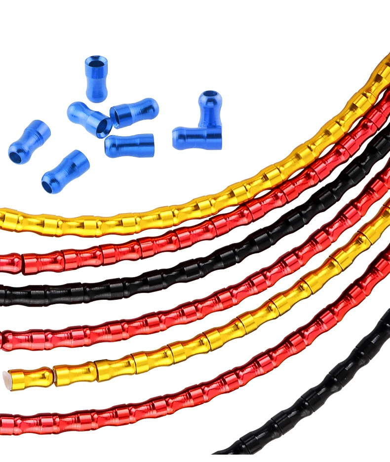 Muqzi Bamboo Brake Link Cable Housing 1.8m 2.5m Aluminum Bicycle Cable