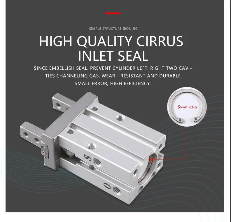 Parallel Style Air Hand Gripper Two Finger Pneumatic Gripper for Injection Robots