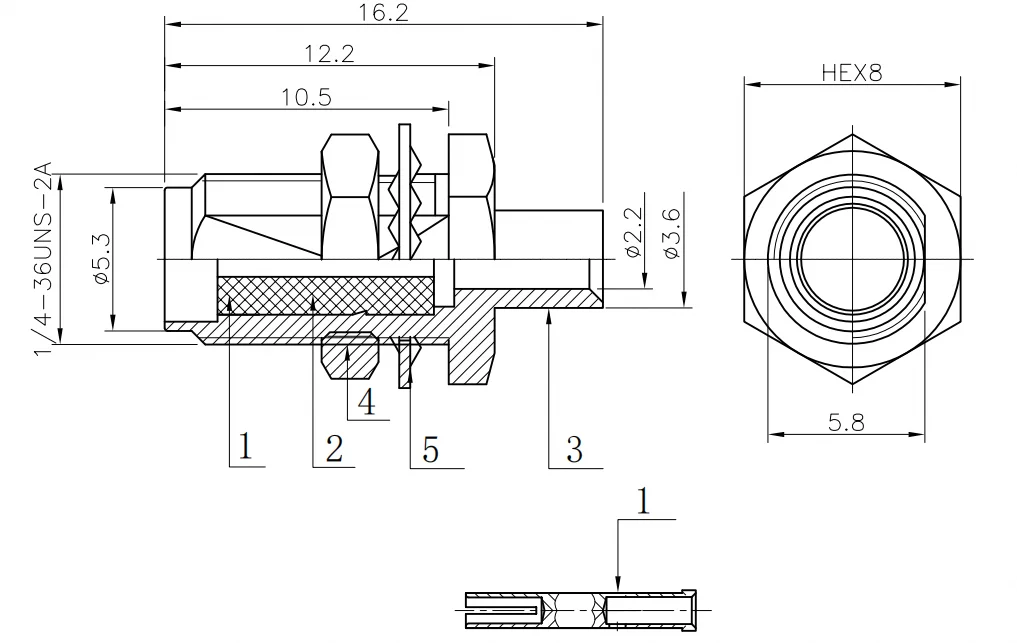 product sma kyb2 connector female sma connector for rg405 rg086 cable-3