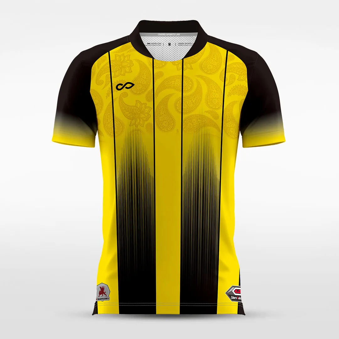 Fusion Yellow/Black Stripe Jersey, Football Jerseys & Kits