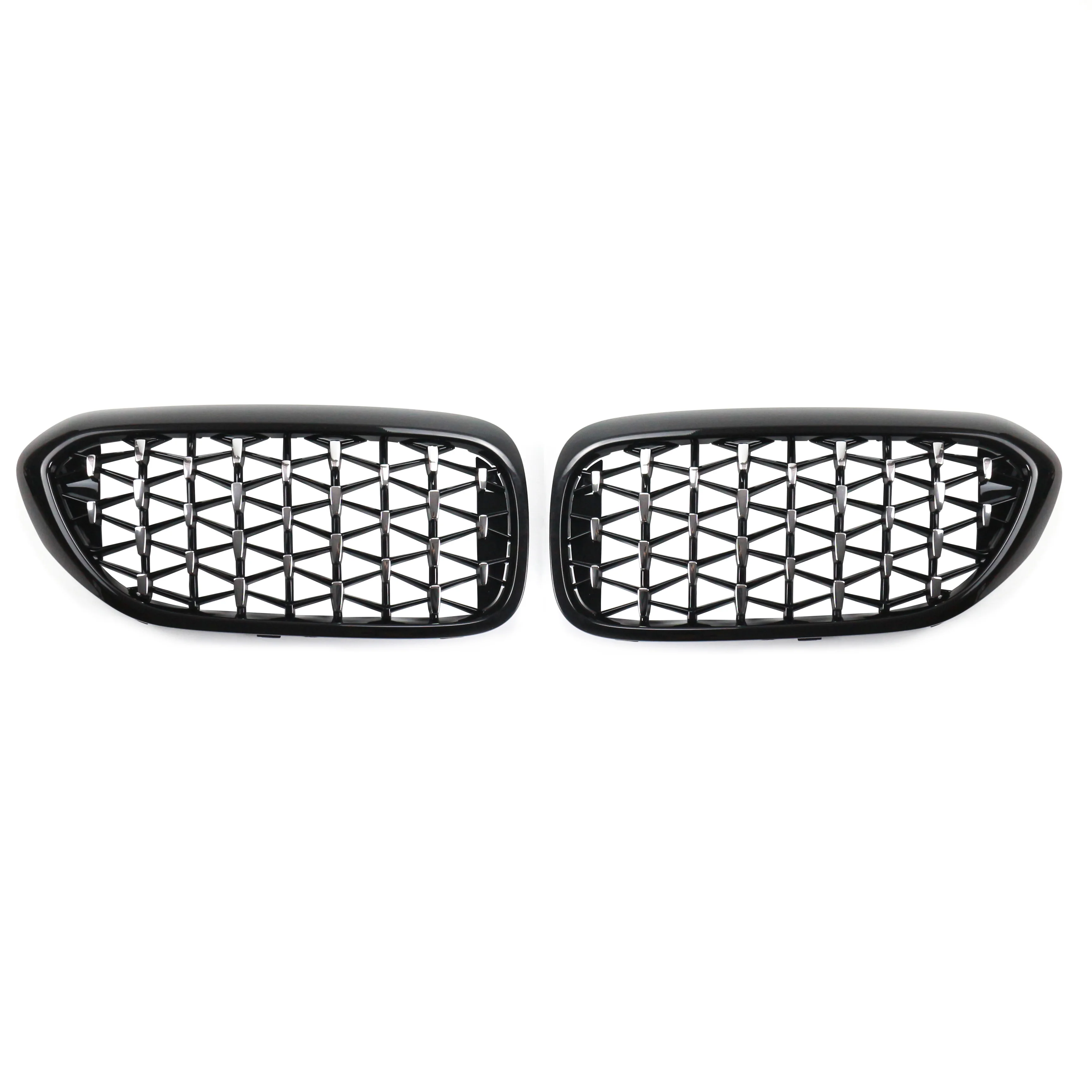TIYPEOR Car Grille Front Bumper Kidney Grille for Bmw 5 Series G30 2018 - 2020 Car Front Mesh Grille