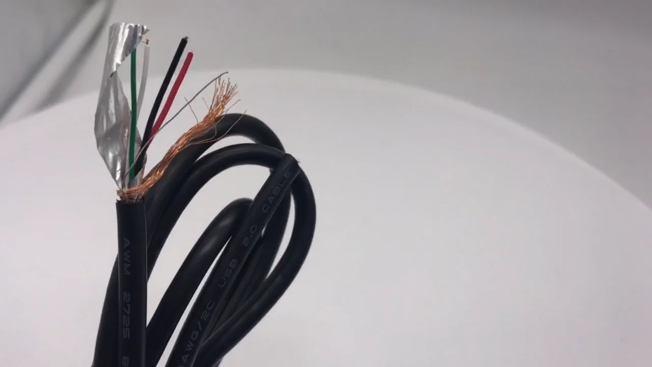 Awm Usb2.0 Data Cable 2725 24awg +28awg 4 Cores Twisted Pair With ...