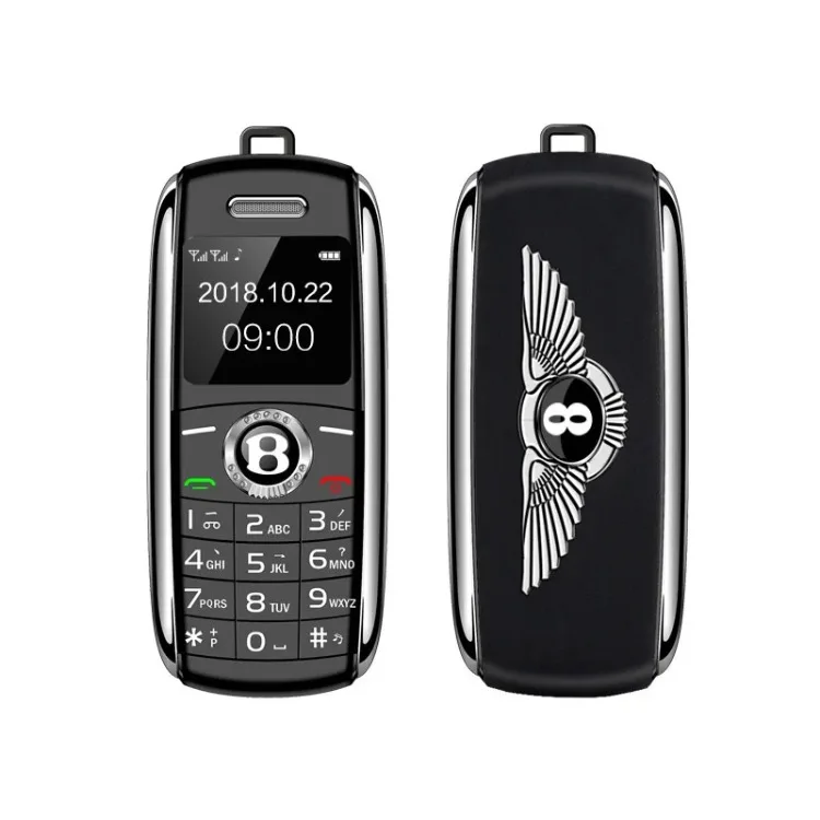 Cute Mini Car Key Mini Phone Dual Sim Card and Keypad Magic Voice Dialer MP3     Mobile Cellphone