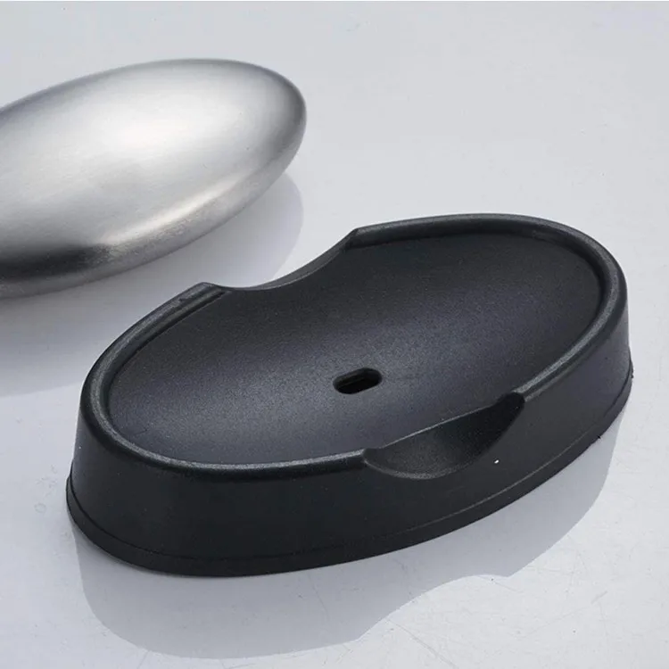 Factory Supply Wholesale Soap Magic Stainless Steel Oval Soap Odor Remover Metal Bar Soap With Black Box
