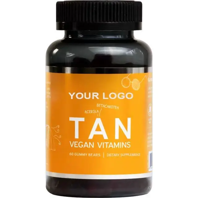 Best Tanning vitamins Zinc gummies minerals for Healthy Tan Skin & Enhanced Tanning Gummy Bear Beauty Products