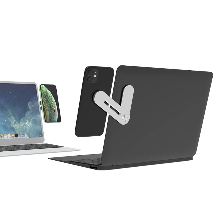 Magnetic Laptop Screen Side Holder Aluminum Alloy Material Laptop Extension Stand Suitable For Mobile