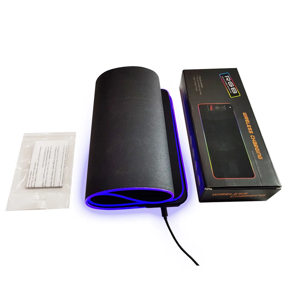 Mousepads Led Wireless Charger Leather Extended Xxl Gamer Custom Logo