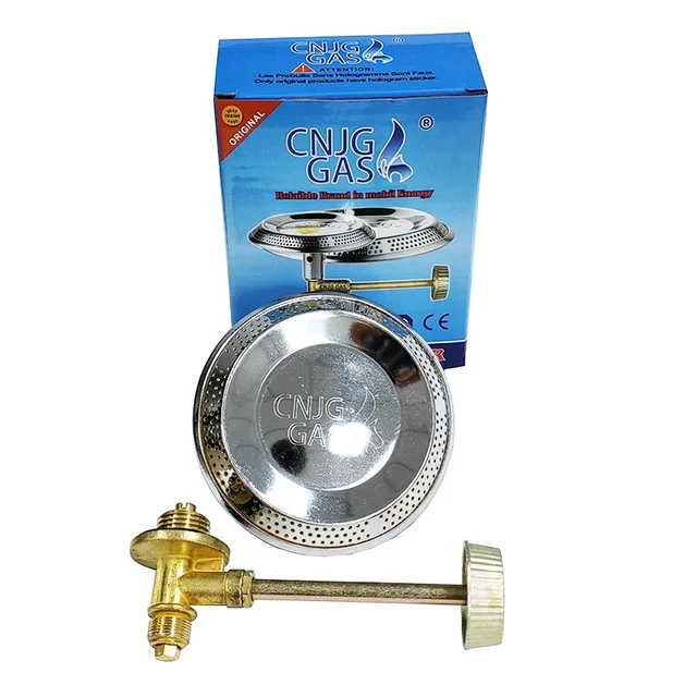 JG High Quality Small LPG Gas Burner For 6kg Cylinder Camping Single Gas Stove Burner Cooktops Kitchen Mini Gas Stove with Valve