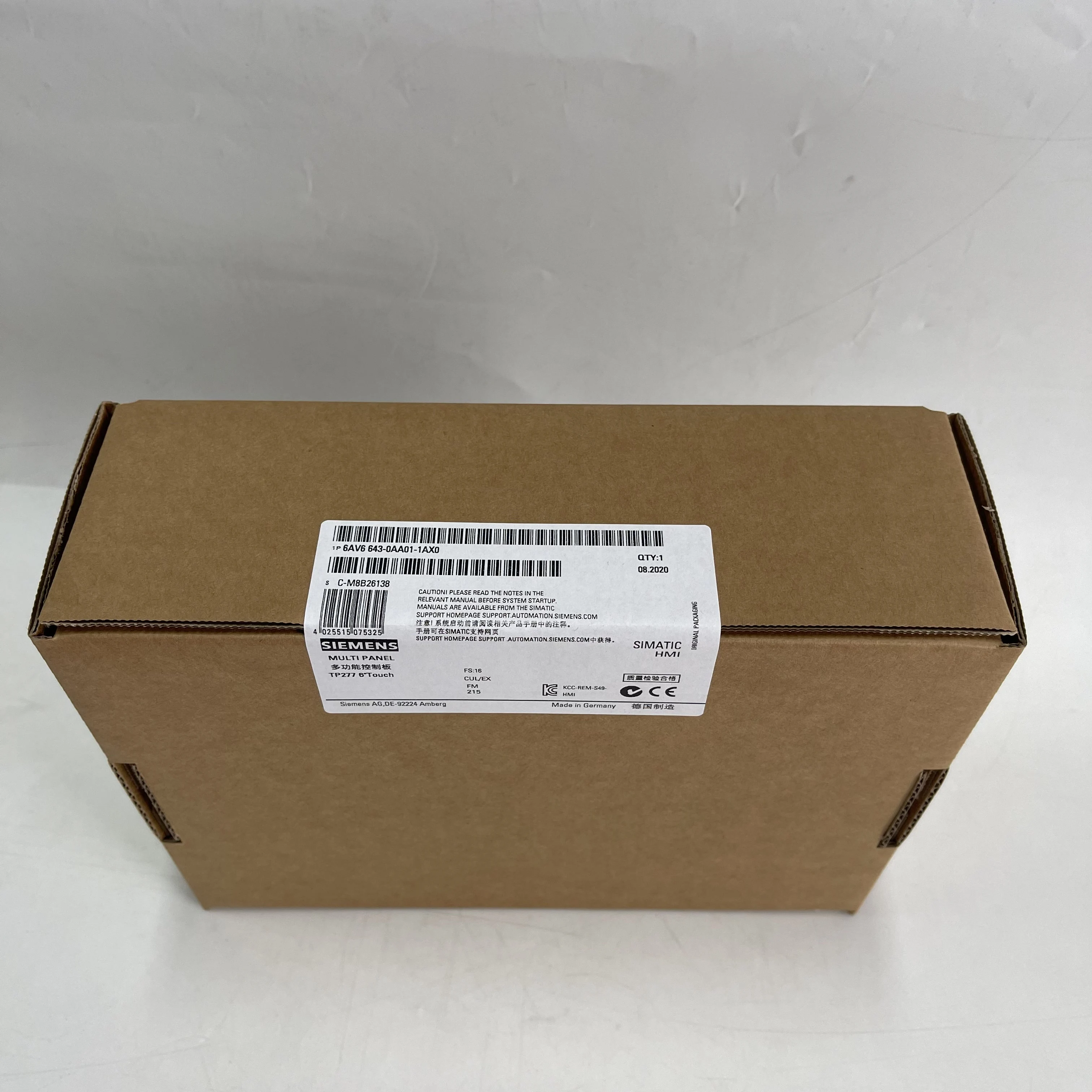 Siemens HMI Touch Panel 6AV6643-0AA01-1AX0 Siemens HMI Touch Panel 6AV6643-0AA01-1AX0