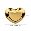 Plato de oro en forma de corazón