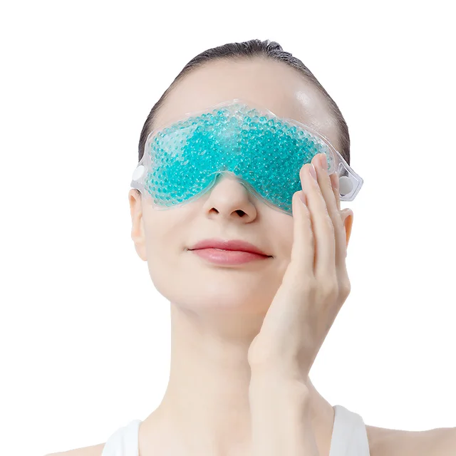 Reusable eye mask PVC hot and cold compress with gel beads For relief of dry eyes and headaches Eye care products