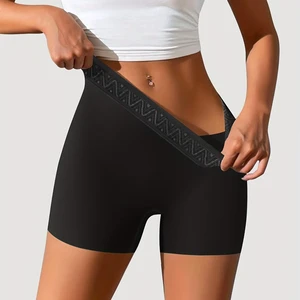 Cheap Nylon Stretchy Comfortable Women's Underwear Pant Lace Boxer Panties Boyshorts Women Boxers