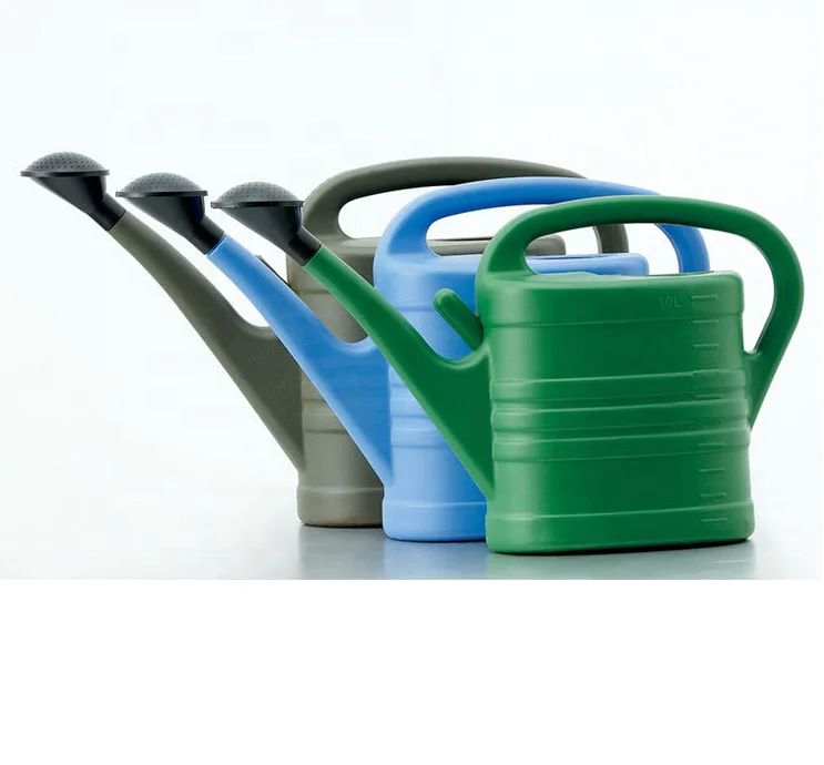 Пластиковая поливочная банка для сада с розовым дизайном 10 л