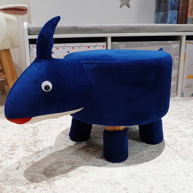 HStex Modern Design Animal Funny Ottoman Foot Stool for Kids and Children unicorn Animal Shape Ottoman