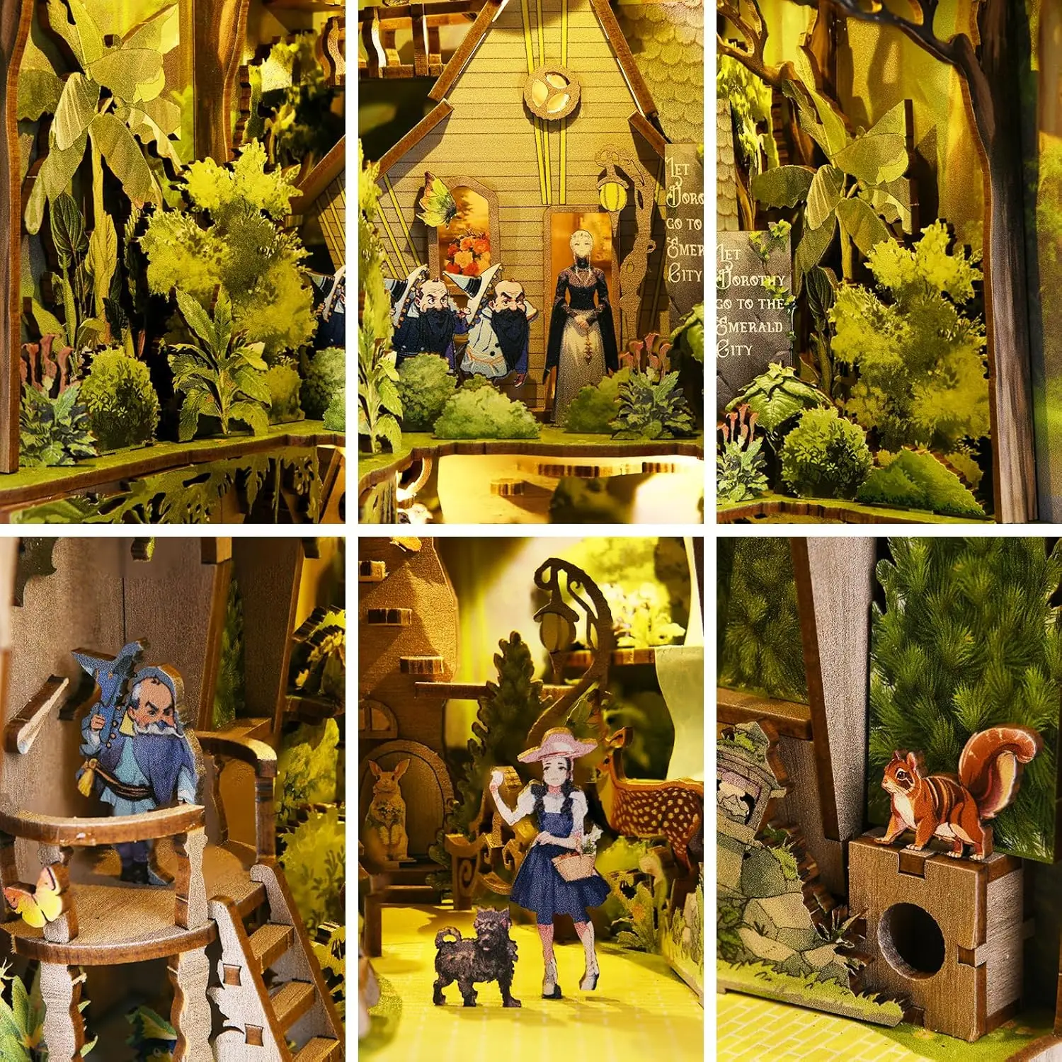 Fast Shipping IMiniature 3D DIY Book Nook Kit DIY Puzzle Doll House