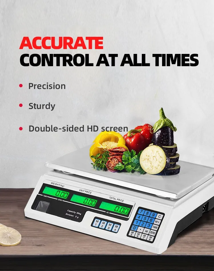 New Acs 30kg 40kg Balanzas Digital Weight Scale Digital Industry