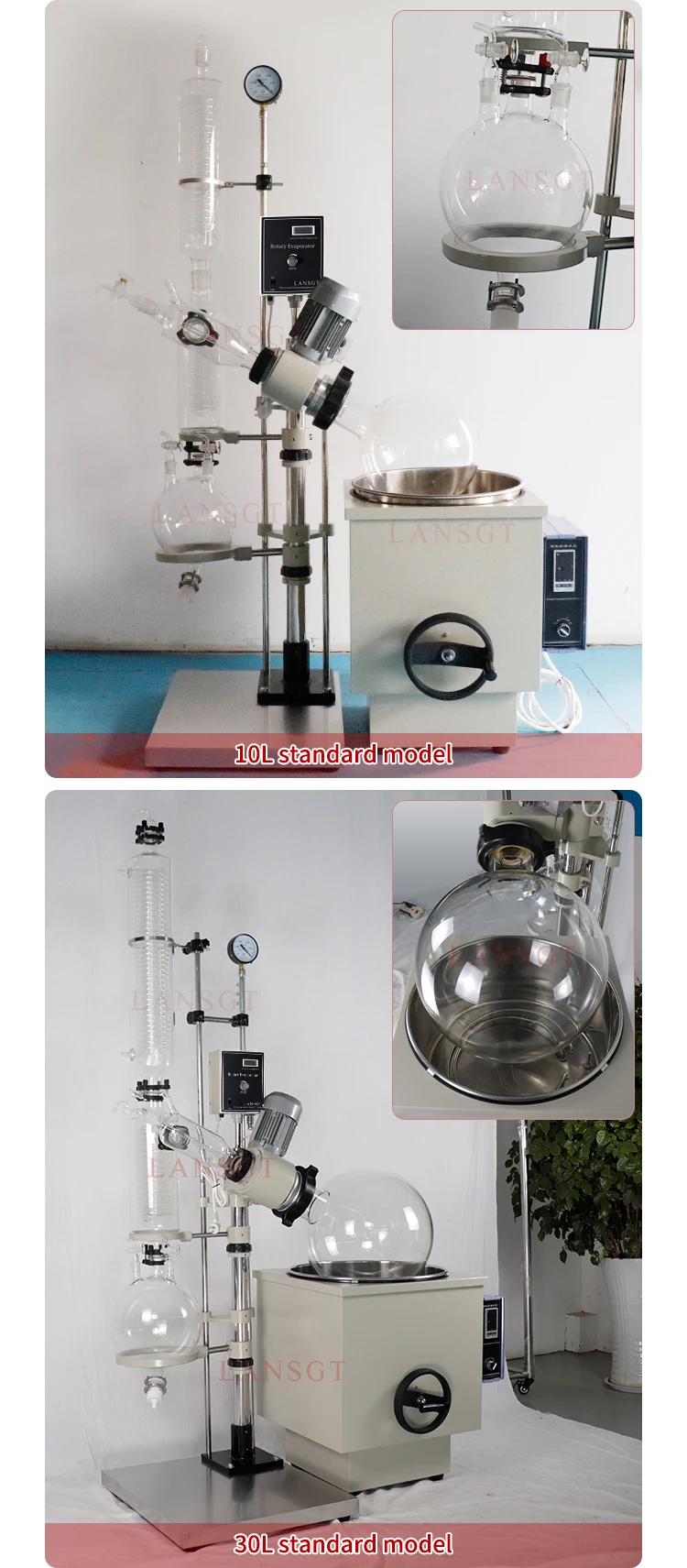 Electric Multifunctional Rotary Evaporator, 10L, 20L, 50L - detail 24
