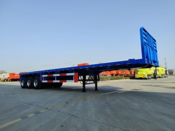 セミトレーラー30トン三軸フラットデッキトレーラーフラットベッド