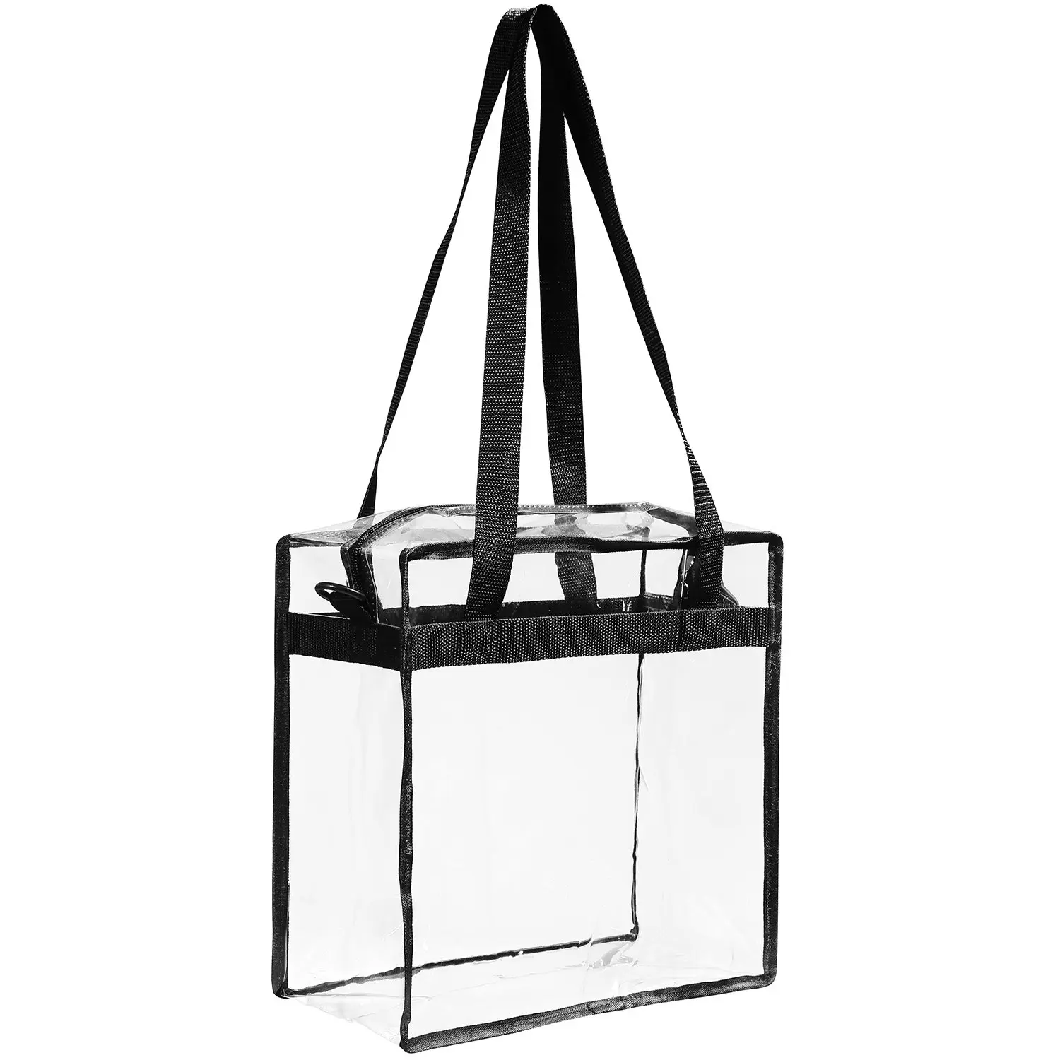 Clear Bags Stadium Approved Clear Tote Bag With Zipper Closure ...