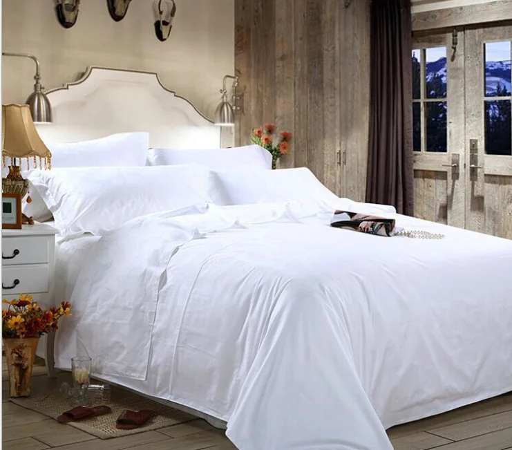 Pure Cotton White Bed Sheets Hotel Bed Linen 450tc Sateen Duvet Cover Pure Cotton White Bed Sheets Hotel Bed Linen 450tc Sateen Duvet Cover