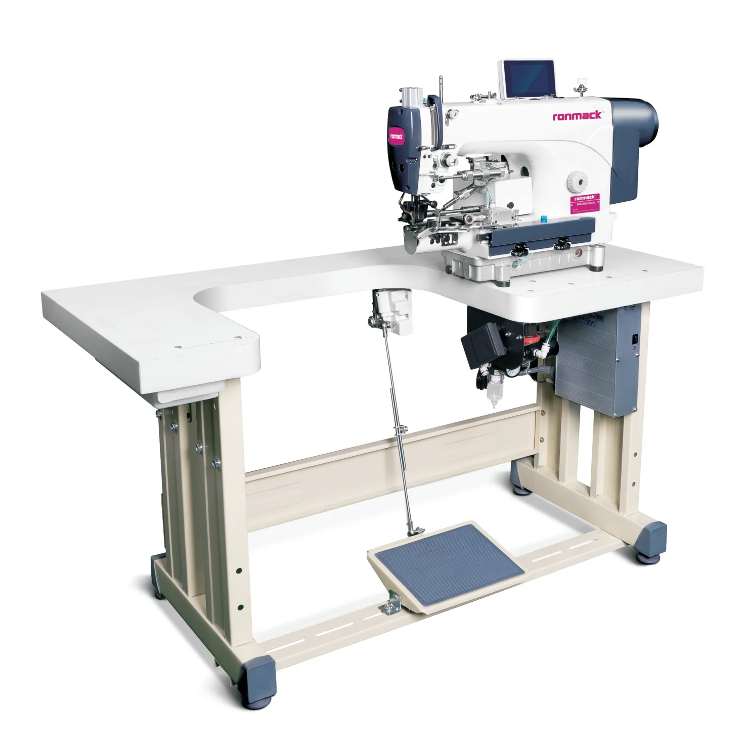 RONMACK RM-254-DH Sewing Machine Double Needle Automatic Belt Loop ...