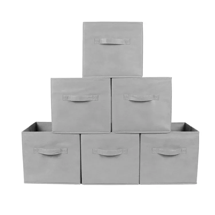 Home Organization Customized Color Foldable Non Woven Fabric Storage