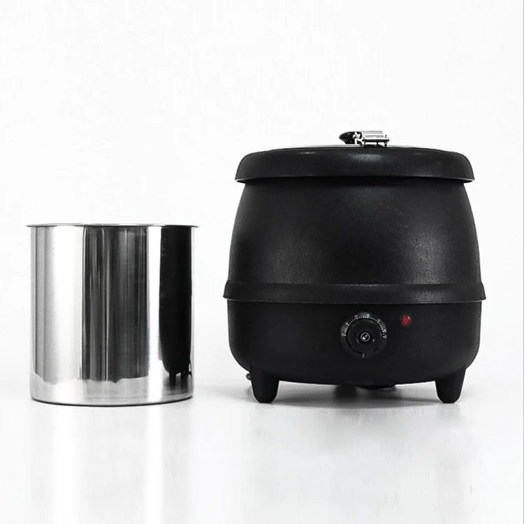 OEM Commercial Restaurant Equipment Black Soup Kettle Buffet Warming Pot 10  L Electric Soup Warmer - China Kitchen Appliance and Cookware price