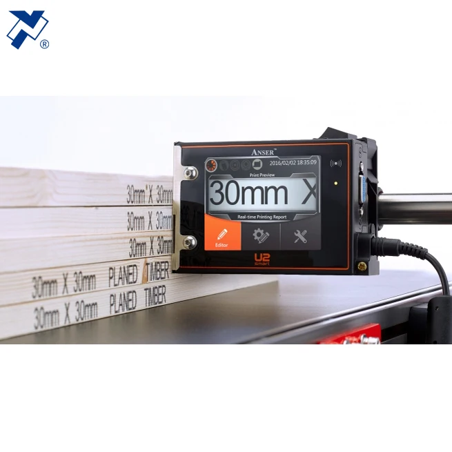 U2 Anser Portable Mini Smart Online Batch Coding Machine for Horizontal Flow Wrapper and VFFS Sachet Packaging Machine