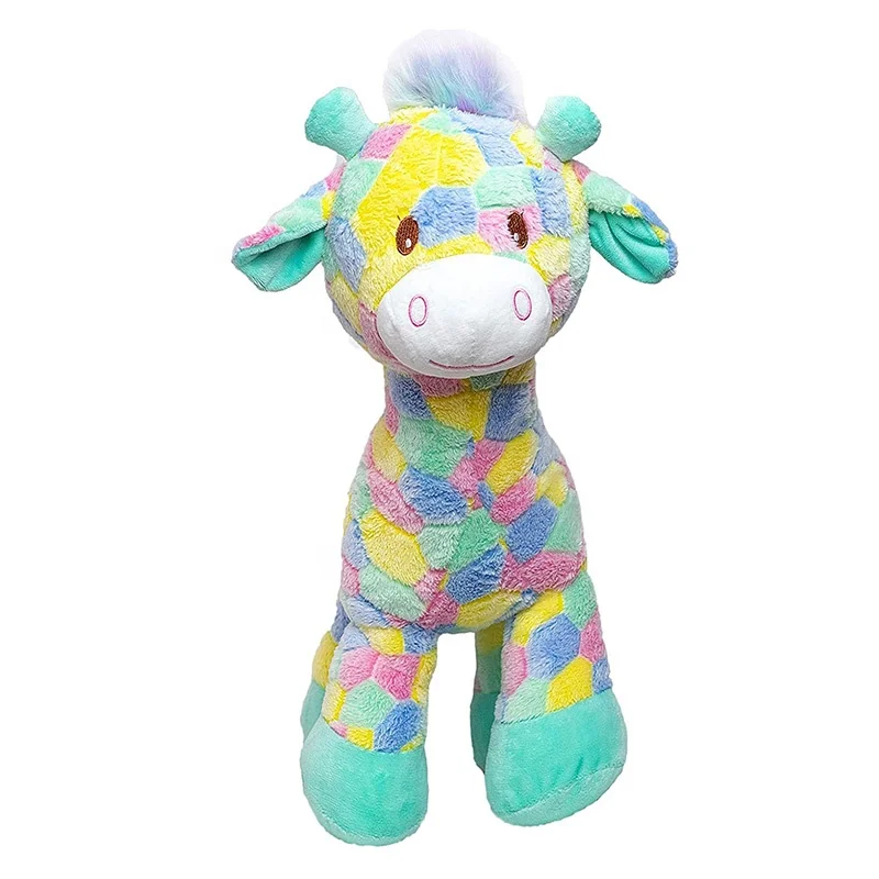 rainbow giraffe plush