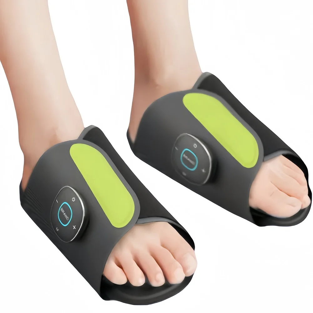 Rechargeable 7 Adjustable Models Electric Foot Massager Shoes Blood Circulatory Electric Vibrating Ems Foot Massager Shoes