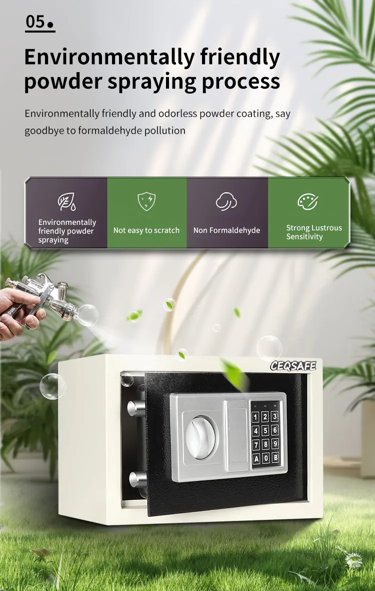 CEQSAFE Malaysia Timed With Key Cabinet Deposit in Wallet Combination Lock Safety Mini Safe Box factory