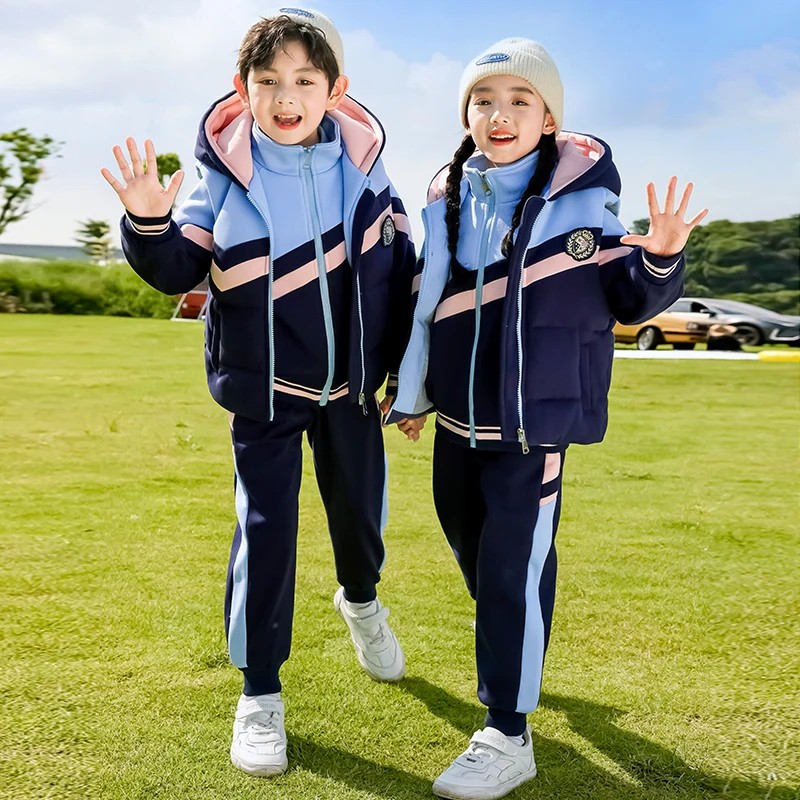 Custom Made School Uniform Vest Cheap China Primary Winter School Uniform Tracksuit