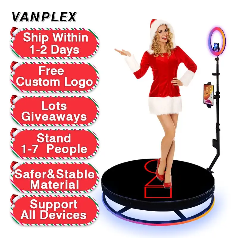 360 Photo Booth Rotating Machine With Lights 360 Rotating Camera Photo Booth 360 With Rotating Baae 360 Photo Booth Us Supply
