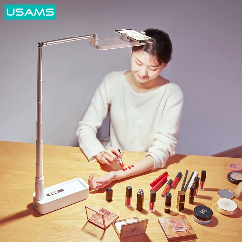 2021 USAMS Wholesales Led Video Fill Light with Stand Table  Reading Lamp Selfie Ring Light for Live show