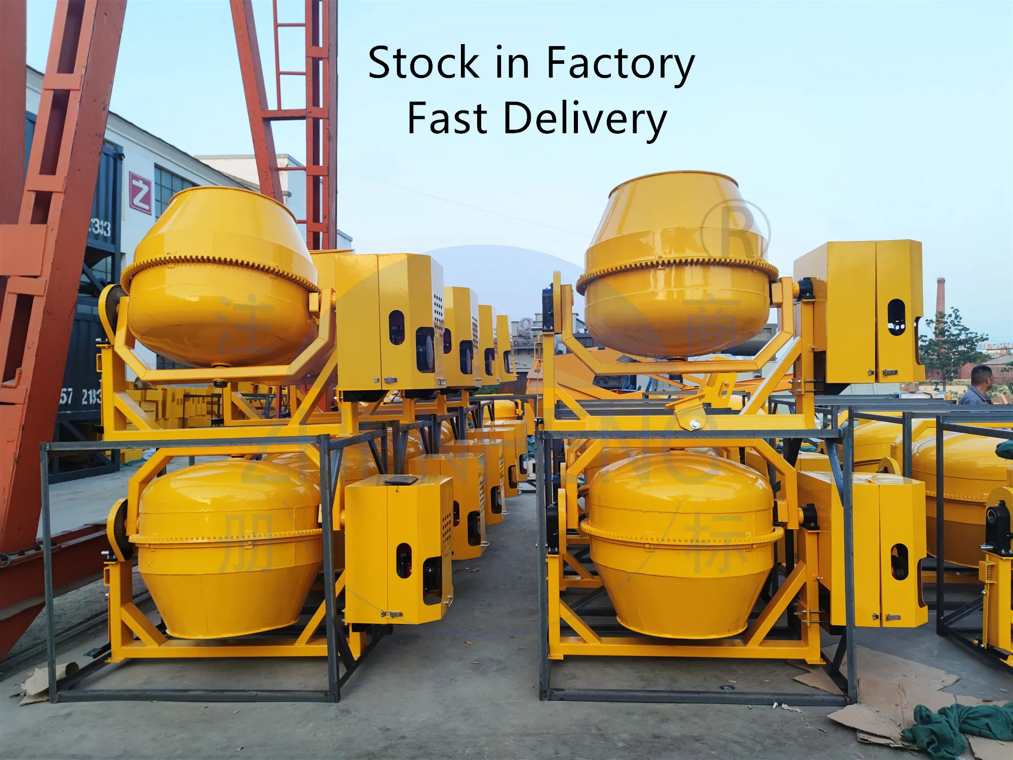 CE Manual Mixers Machine Electric Portable Construction Betoneira Hand Concrete Mechanical Mixer With Motor for Home Use